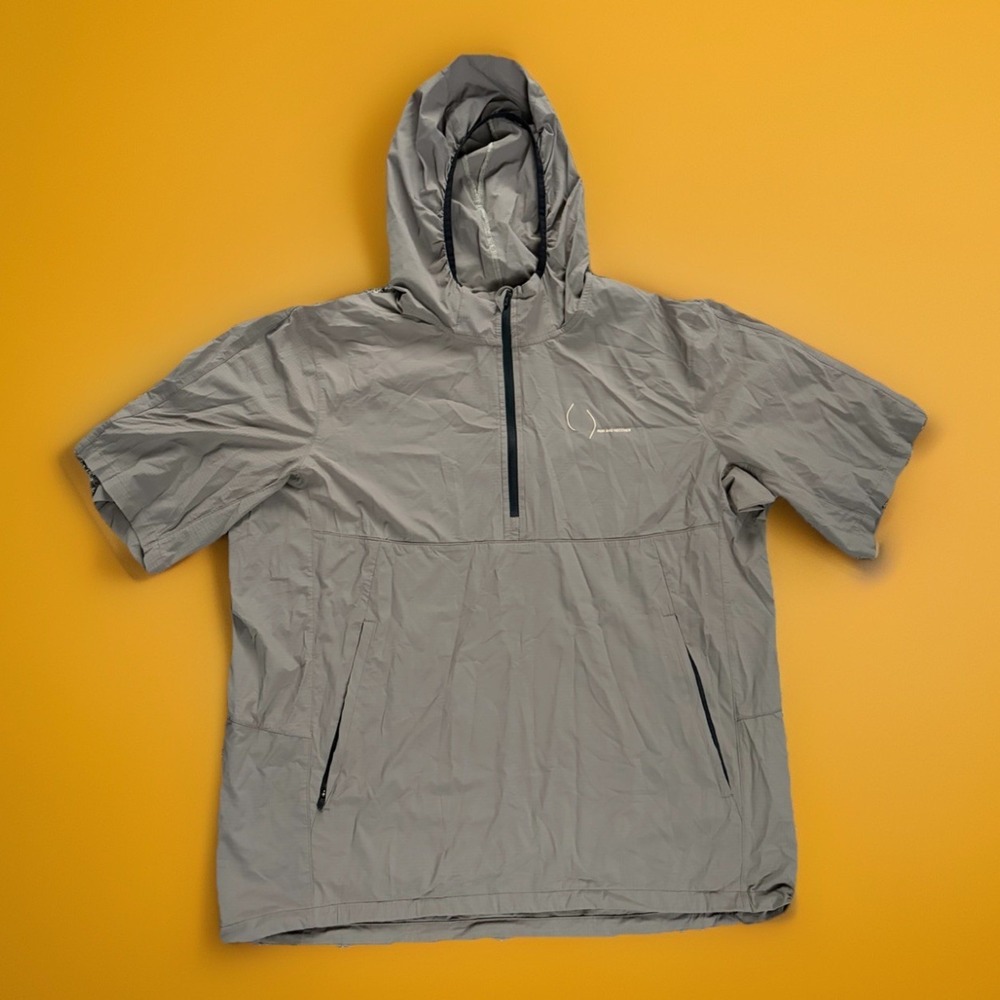 Reigning Champ‎ Ryan Willms Half Zip Running Jacket Short Sleeve Brown XL Canada